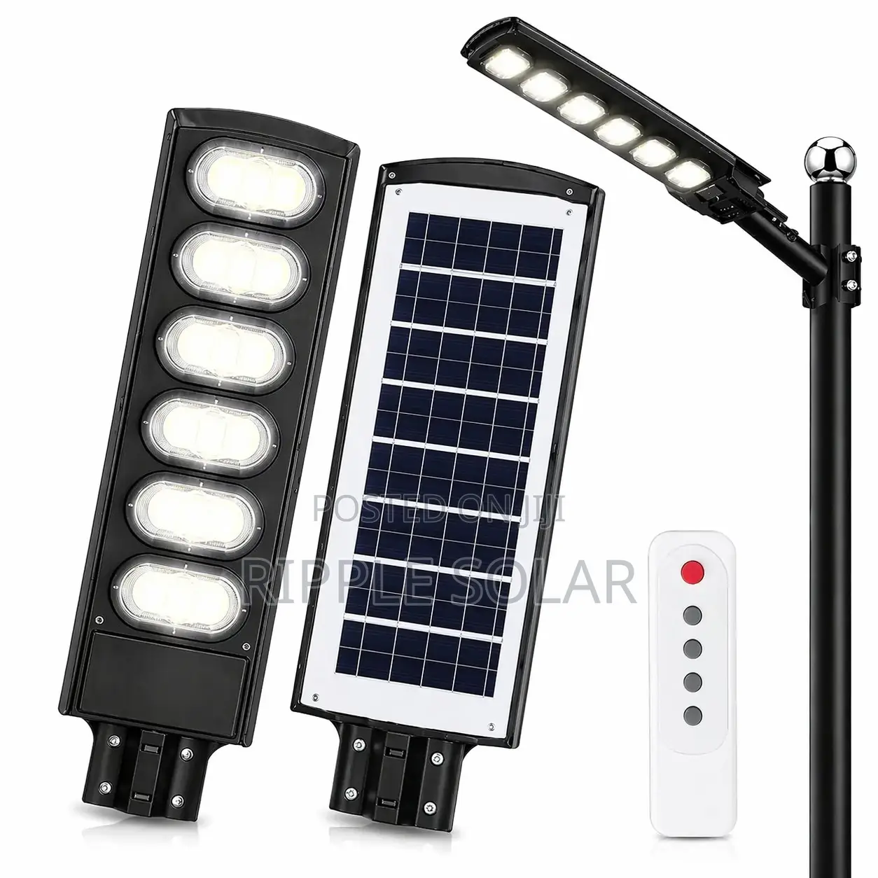 300w Outdoor Solar Street Light Waterproof Security Lamp With Remote