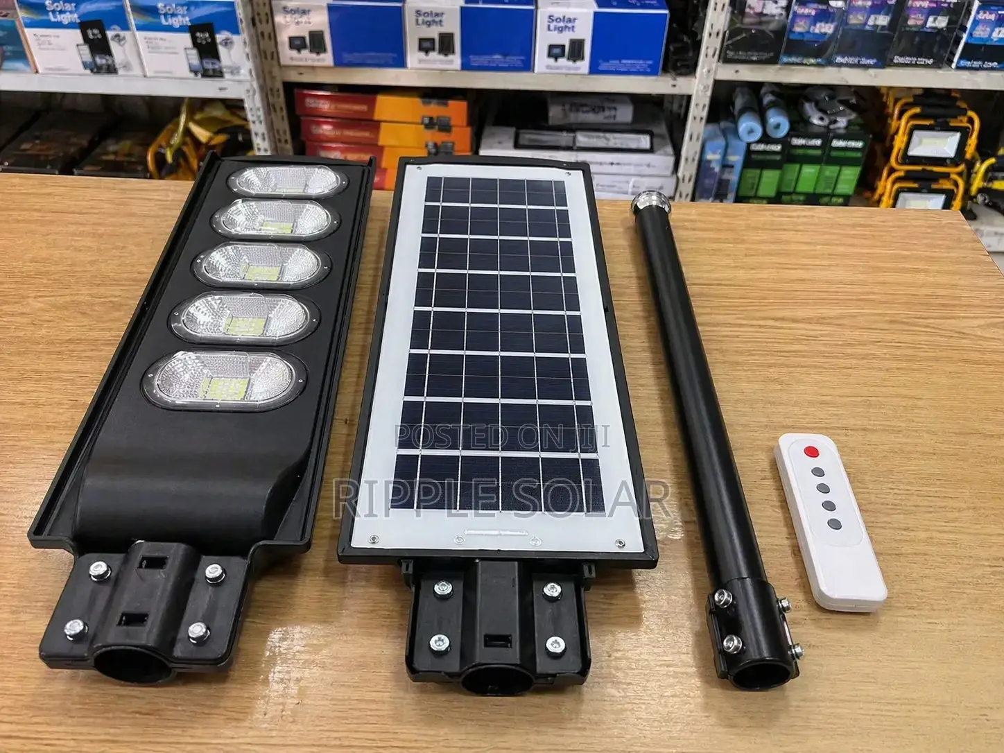 300w Outdoor Solar Street Light Waterproof Security Lamp With Remote