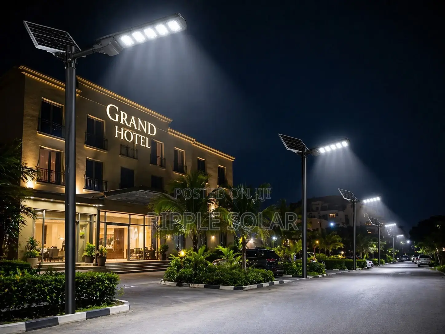 300w Outdoor Solar Street Light Waterproof Security Lamp With Remote