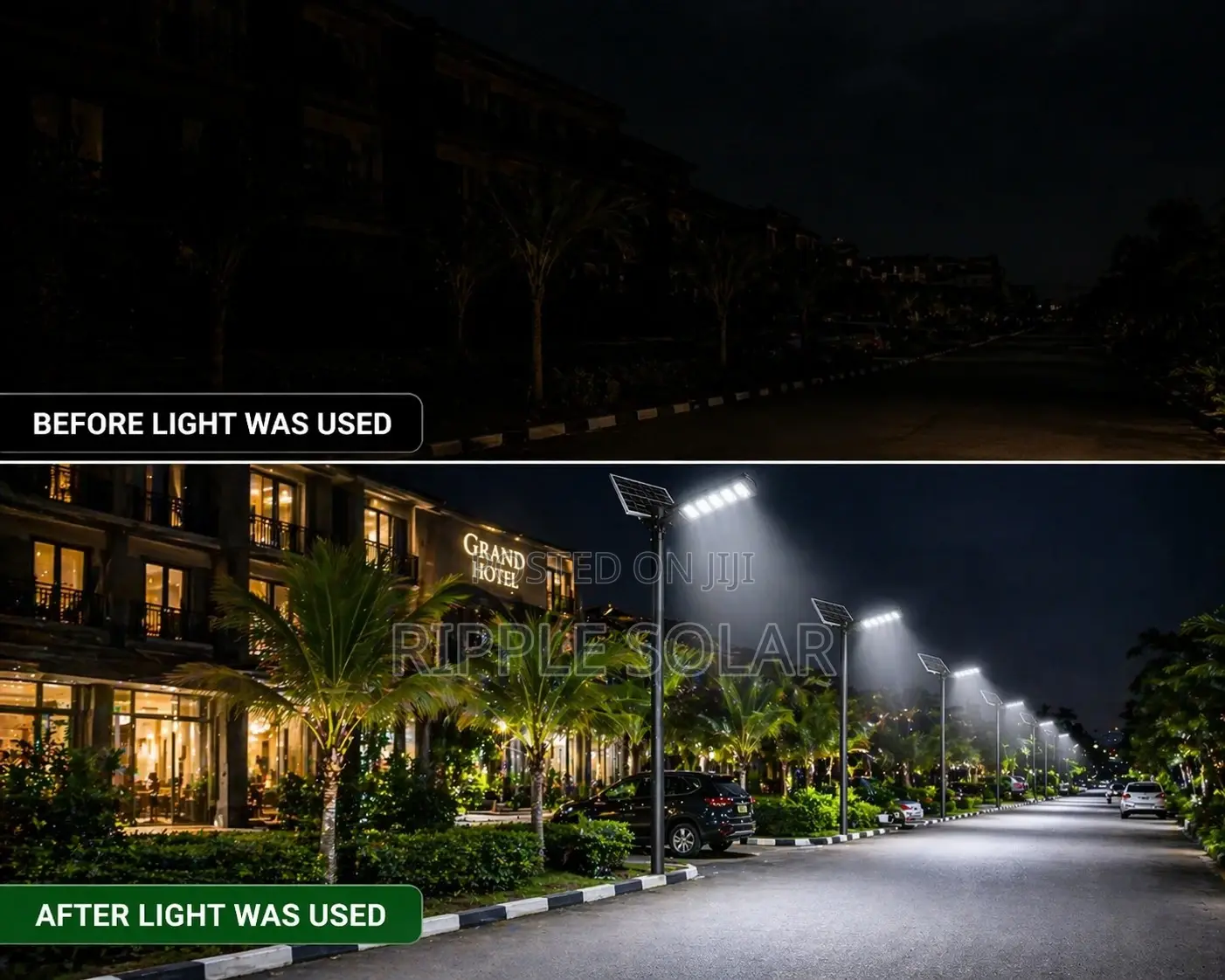 300w Outdoor Solar Street Light Waterproof Security Lamp With Remote