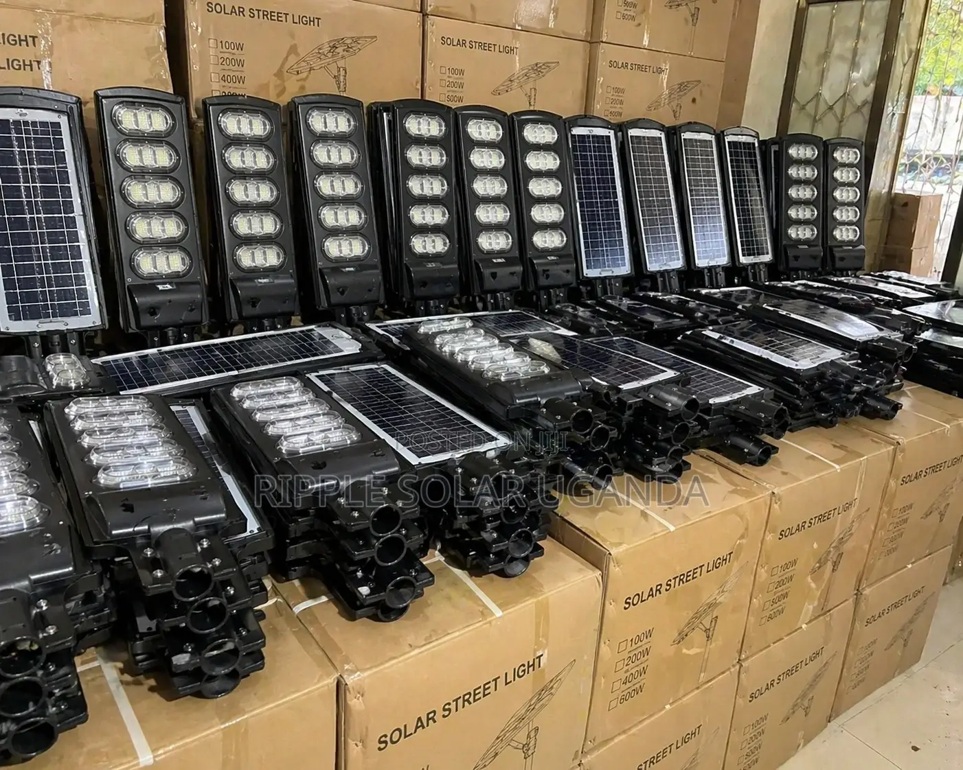 300w Outdoor Solar Street Light Waterproof Security Lamp With Remote