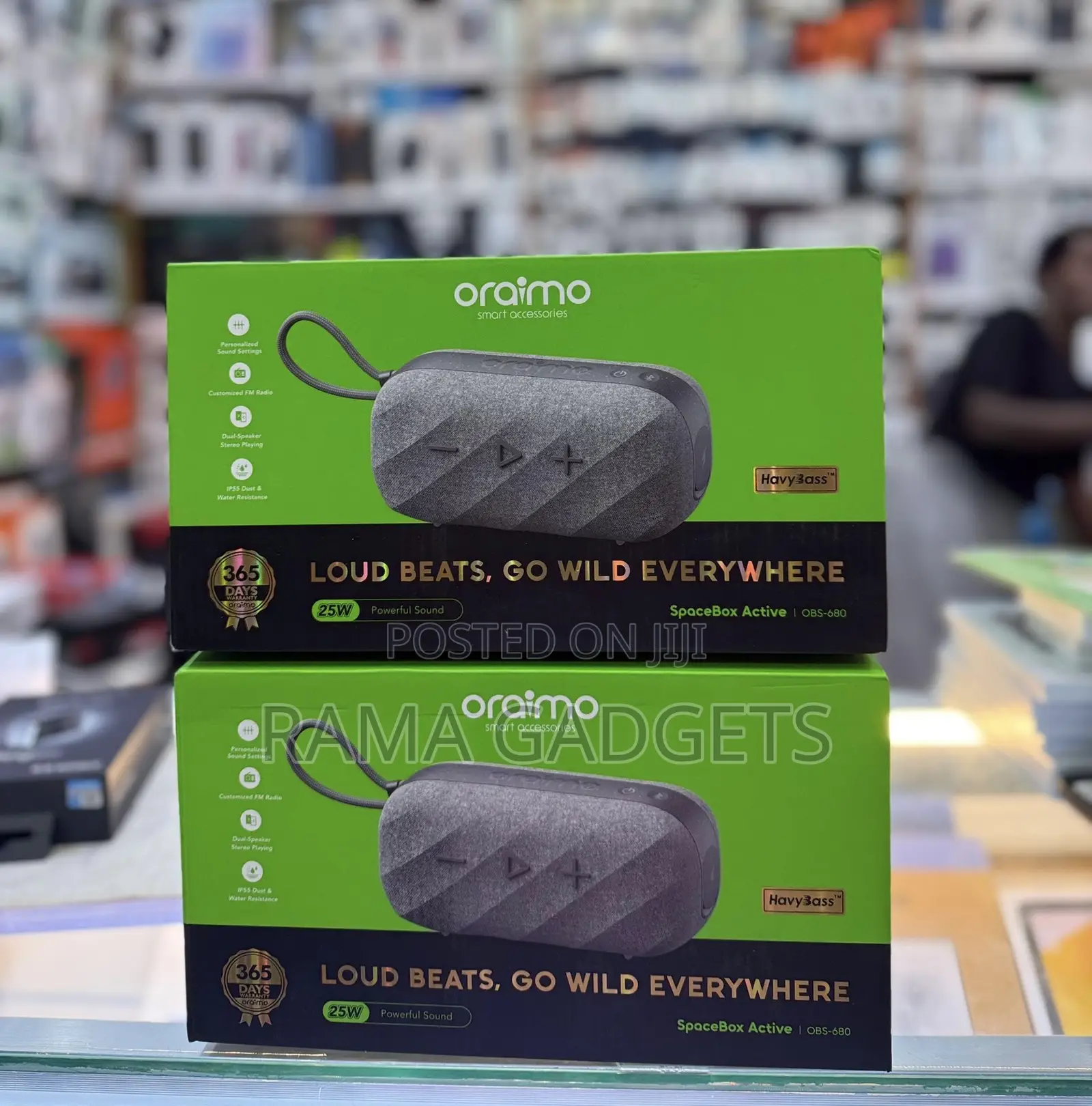 Oraimo Spacebox Active (Obs-680) Portable Wireless Speaker.