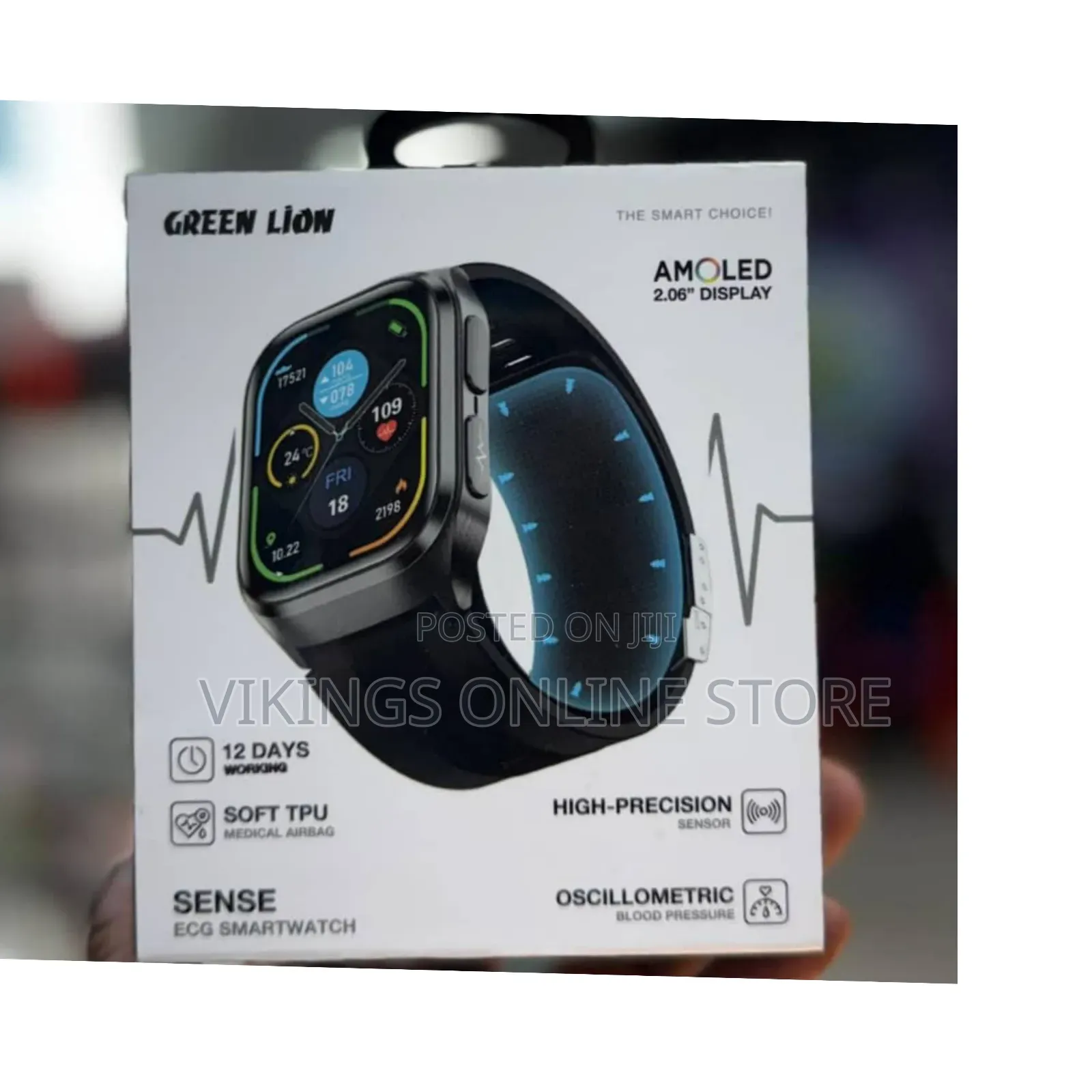 Green Lion Sense Ecg (High Precision Sensor, Oscillametric Blood