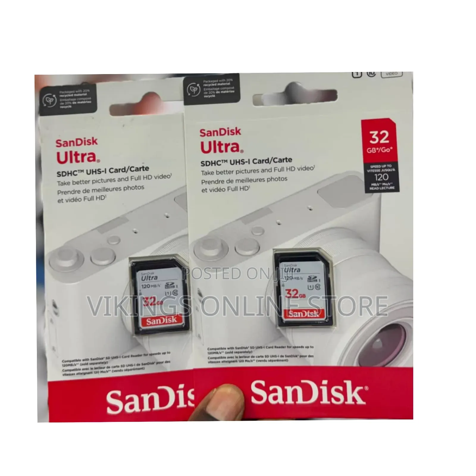 Sandisk Ultra 32gb SDHC Uhs-I Memory Card
