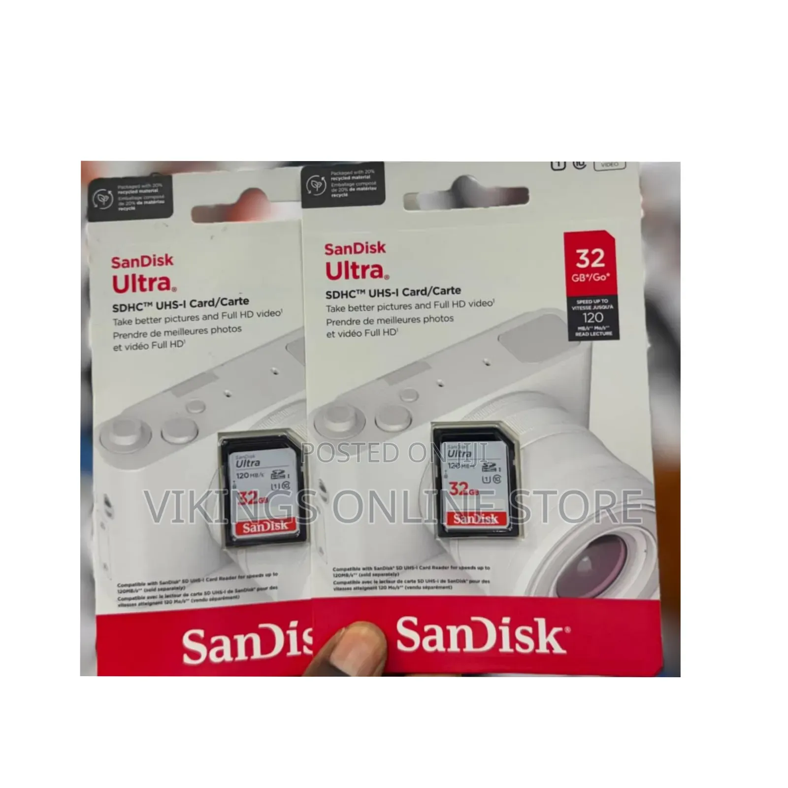 Sandisk Ultra 32gb SDHC Uhs-I Memory Card