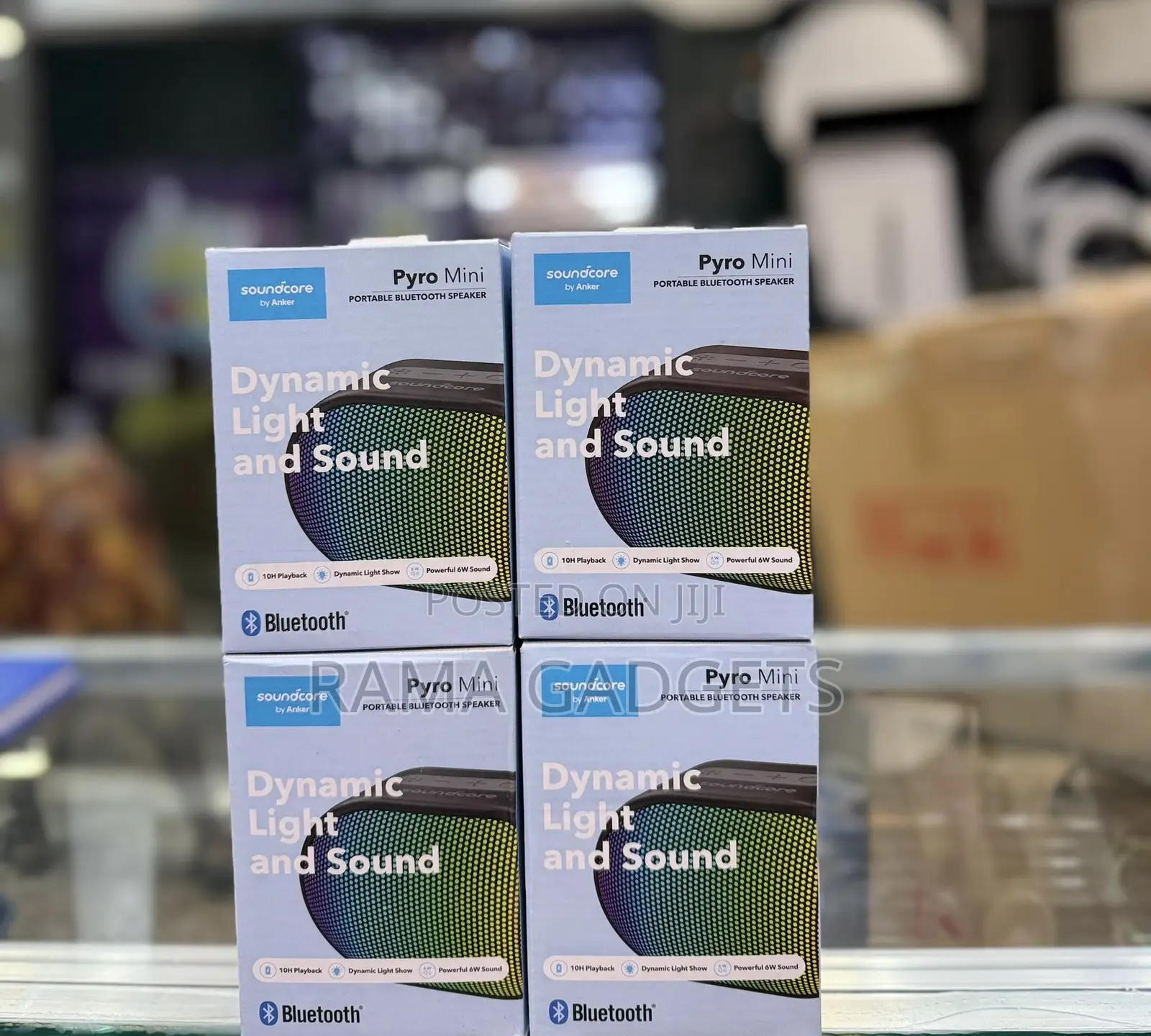 Anker Soundcore Pyro Mini Portable Bluetooth Speaker.