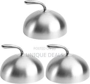 3pcs Dome Stainless Steel Round Basting Steaming Cover