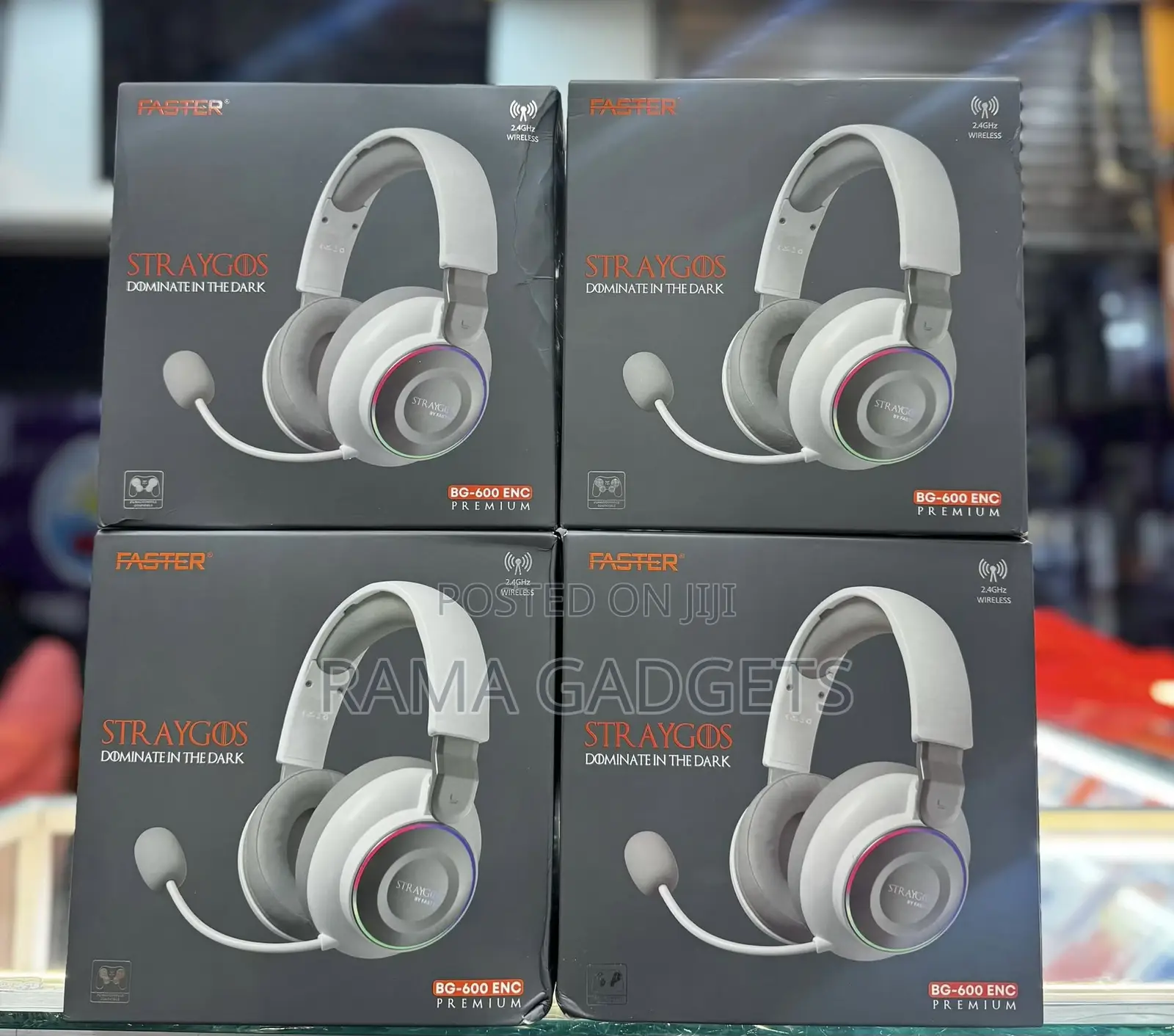 Faster Straygos Bg-600 Enc Premium Wireless Gaming Headset.