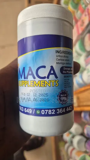 Maca Supplements Powder Natural Energy, Mood Boost, Hormone Balance