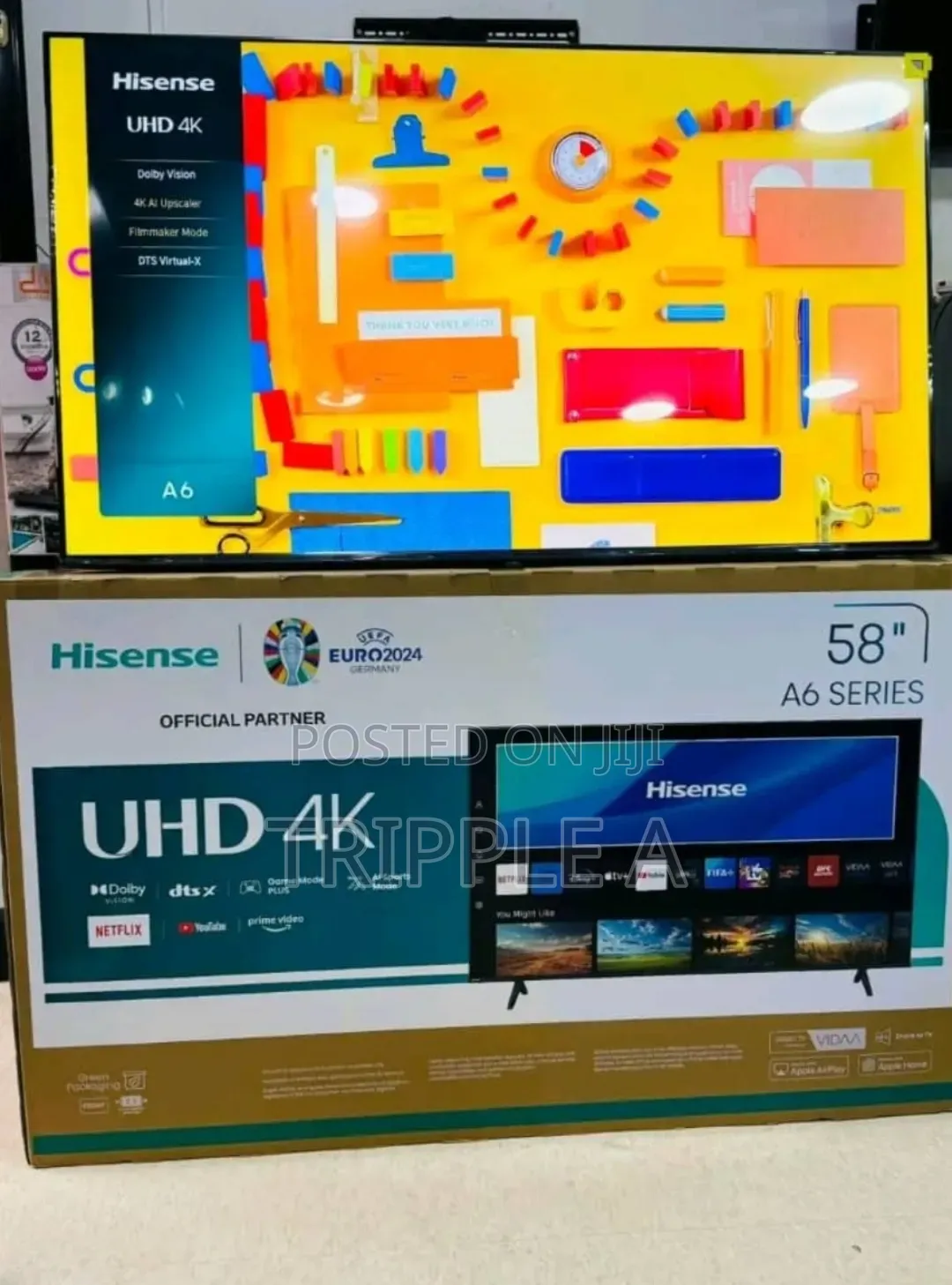 Hisense 58inches Uhd Flat Screen Tv