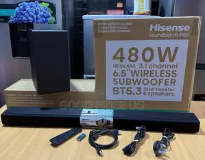 Hisense Hs3100 3.1 Channel Soundbar With a Wireless Subwoofer.