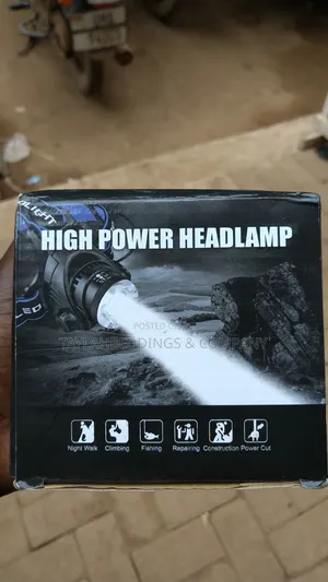 Longrange Led Zoom Atomic Beam Rechargeable Head Torch Water Resistant