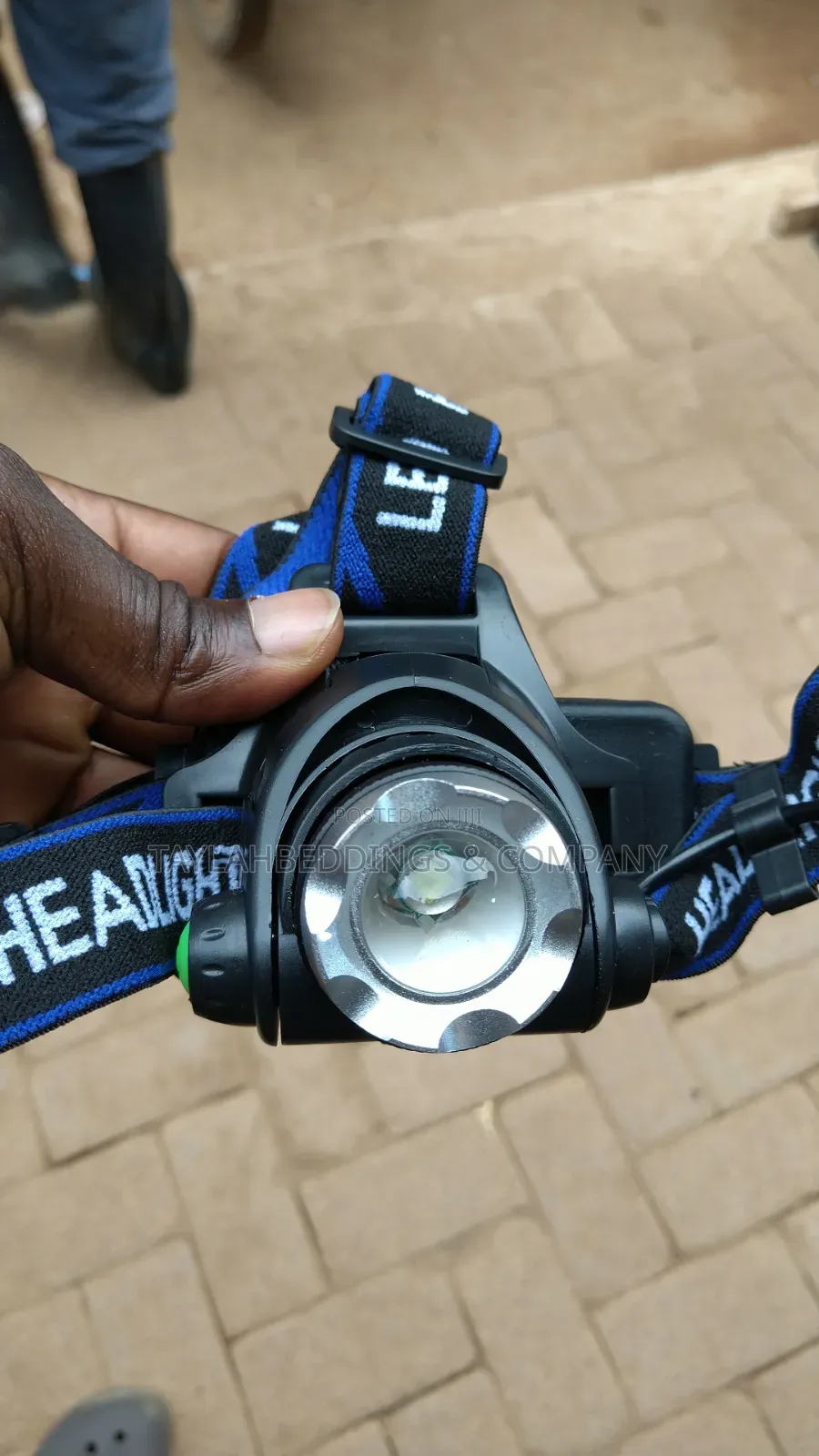Longrange Led Zoom Atomic Beam Rechargeable Head Torch Water Resistant