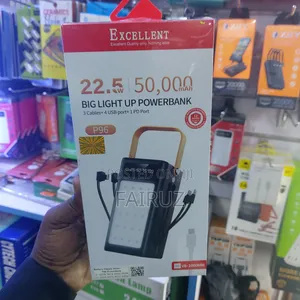 22.5w Excellent 20000mah Power Bank With Led Light