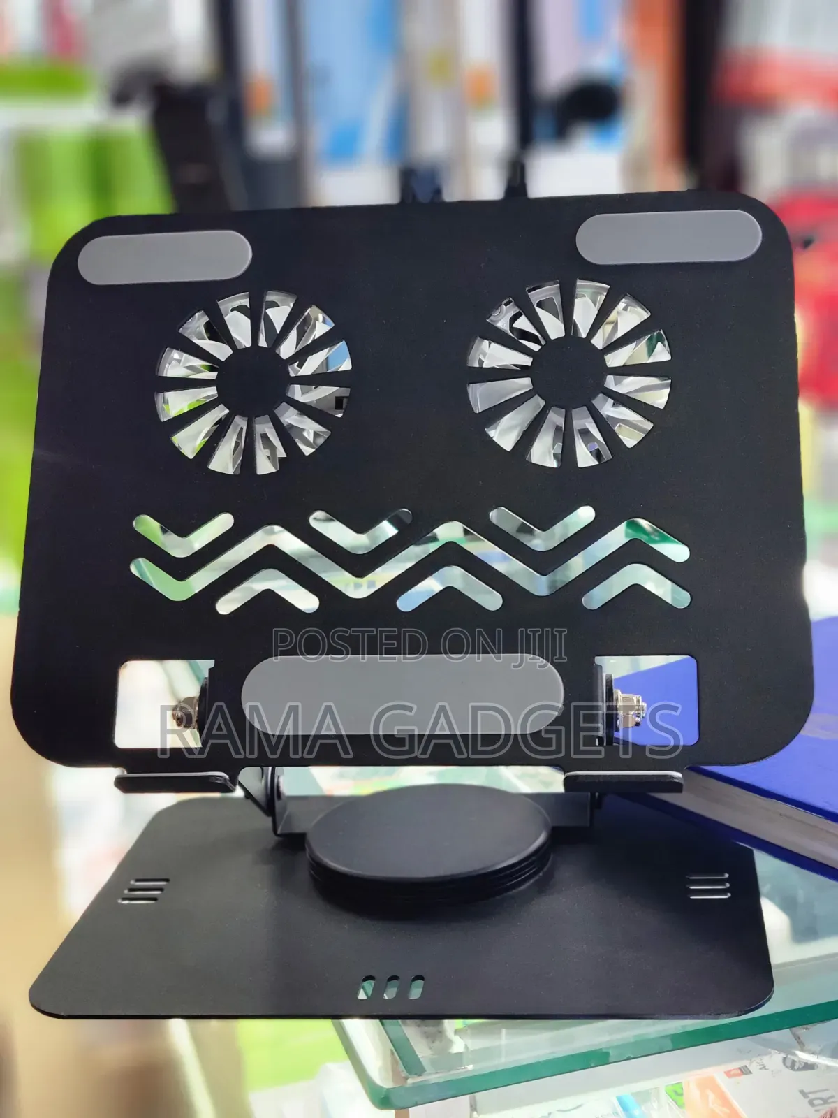 Laptop Stand With Built-in Dual Cooling Fans.