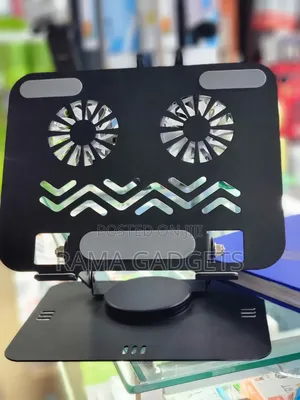 Laptop Stand With Built-in Dual Cooling Fans.