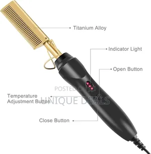Gold Ceramic Professional Press Comb