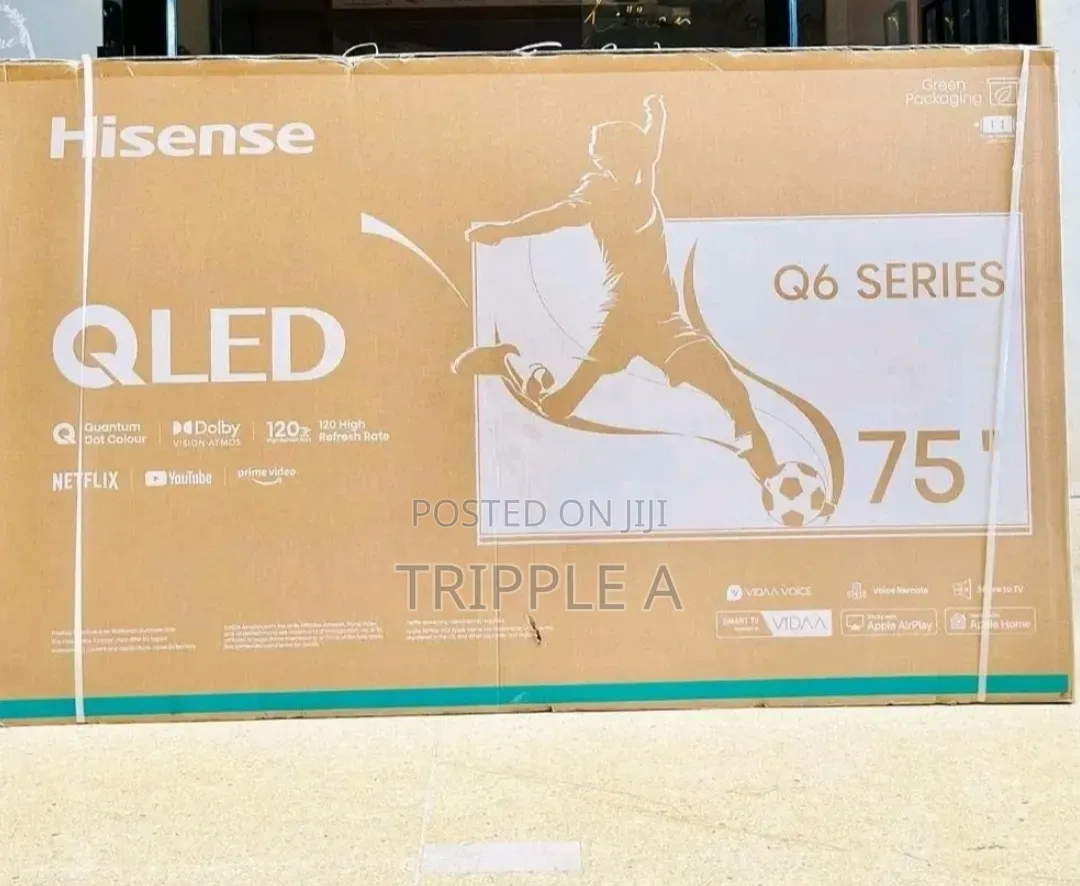 Hisense 75inches Qled Flat Tv