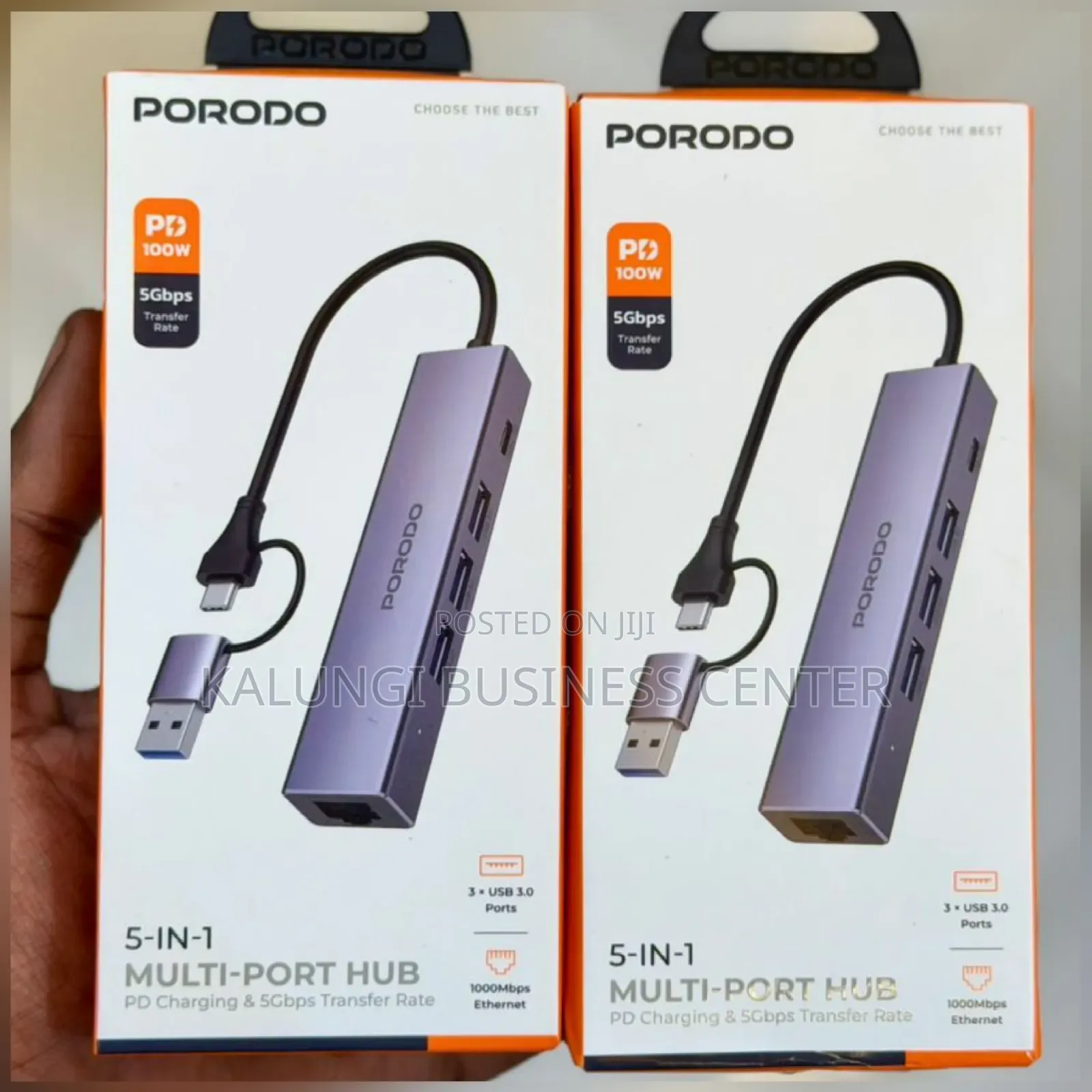 Porodo 5in1 Multi-Port Hub