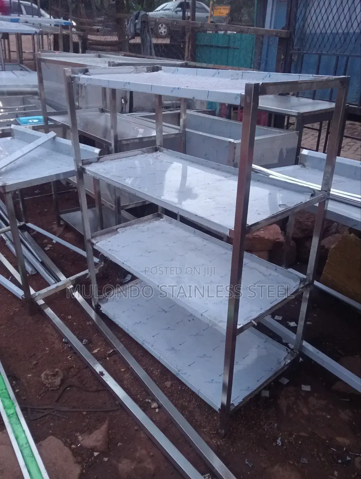 Stainless Rack 4_ Tray Trolley