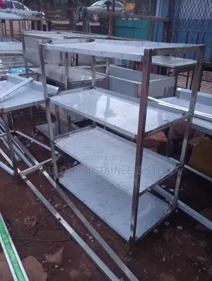 Stainless Rack 4_ Tray Trolley