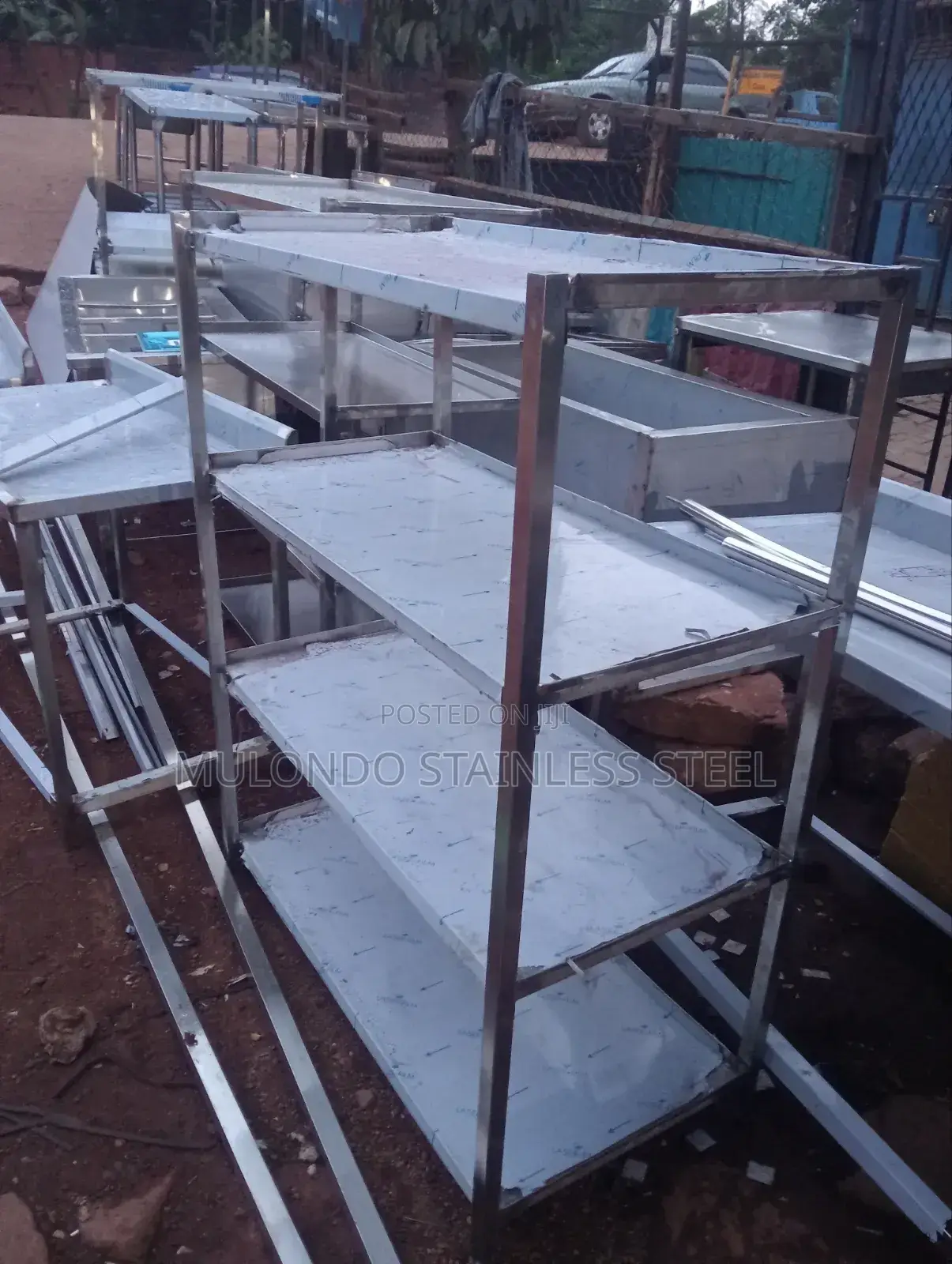 Stainless Rack 4_ Tray Trolley