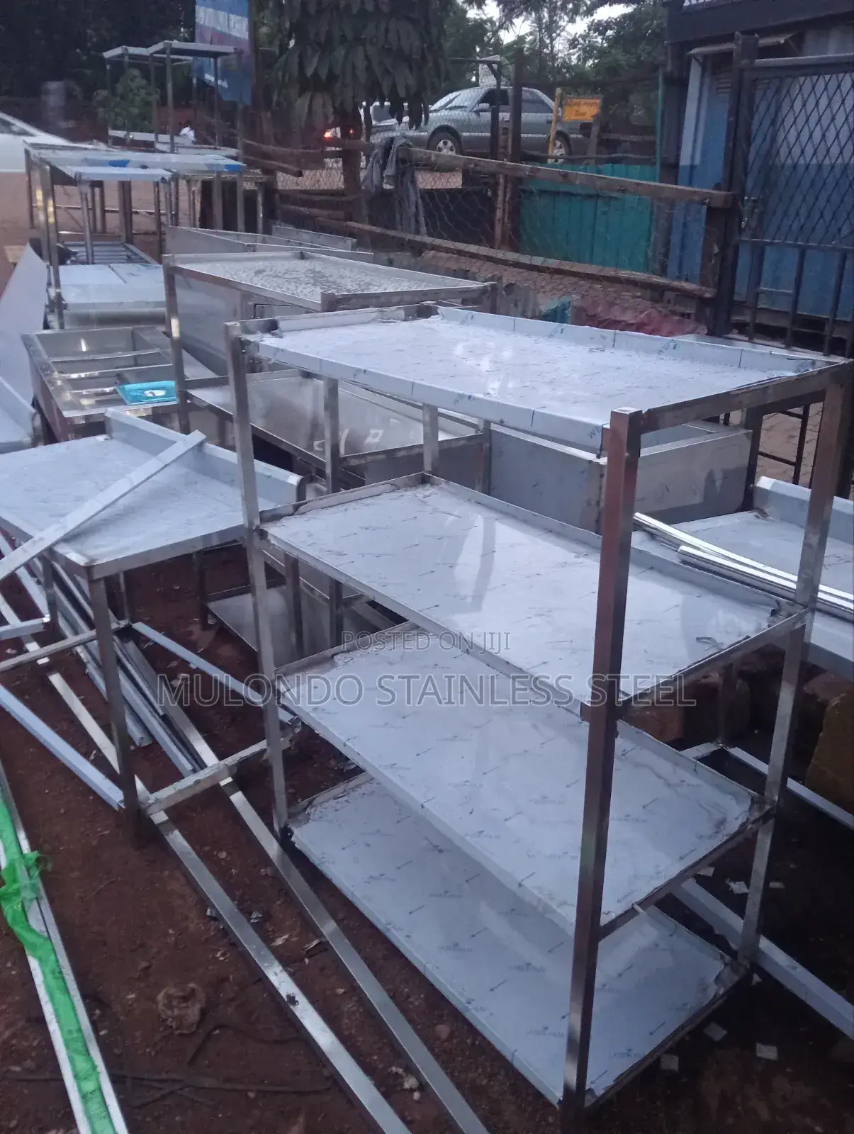 Stainless Rack 4_ Tray Trolley