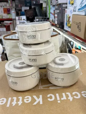 4-Piece Insulated Stainless Steel Lunch Box Set With a Thermal Bag.