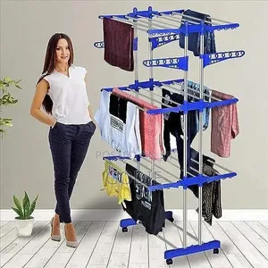3-Layer Stainless Steel Heavy Duty Clothes Drying Rack