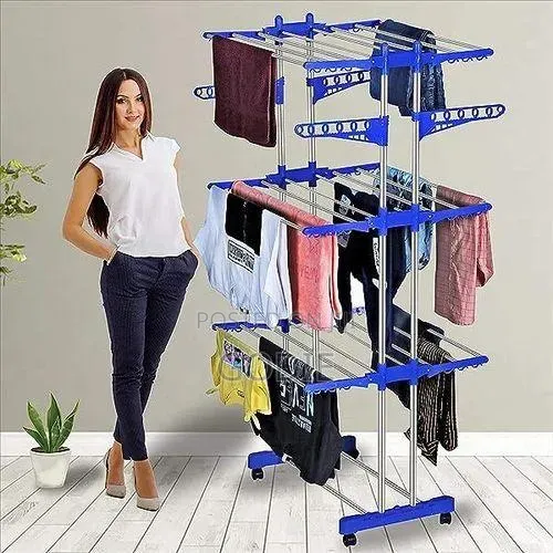 3-Layer Stainless Steel Heavy Duty Clothes Drying Rack
