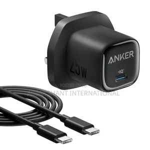 Anker Zolo 30w Charger With a Usb-C Cable.