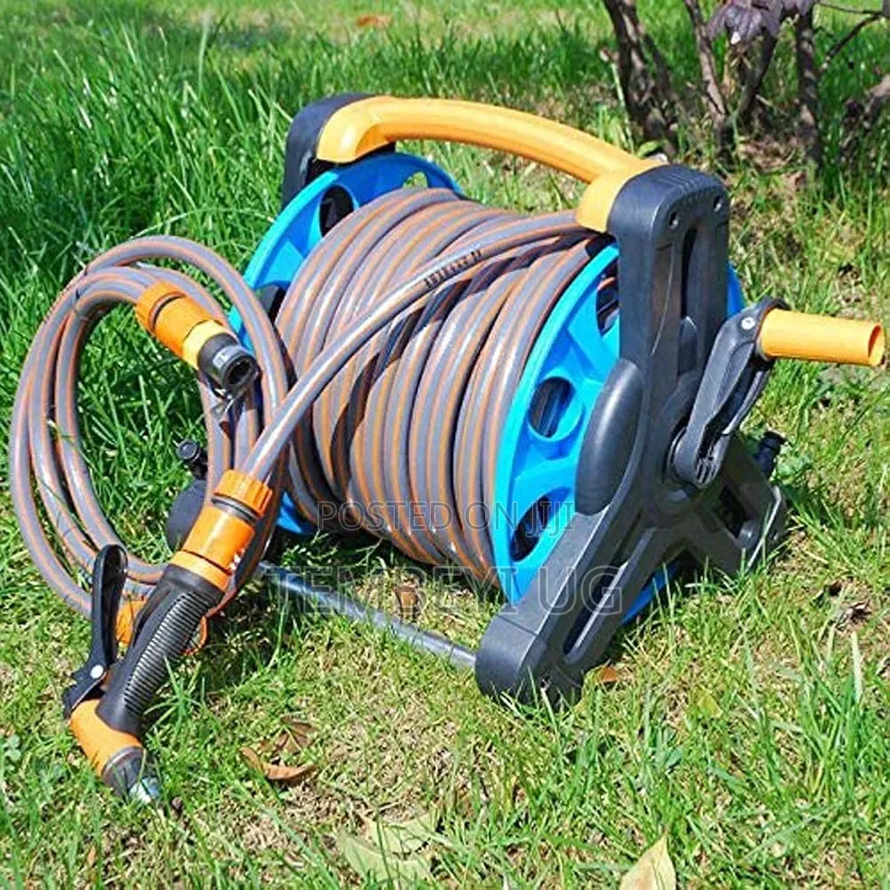 Portable Garden Hose Reel and Car