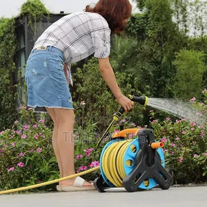 Portable Garden Hose Reel and Car