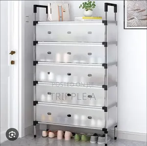 Corridor Bedroom Dust-Proof Fabric Shelf Shoe Cabinet