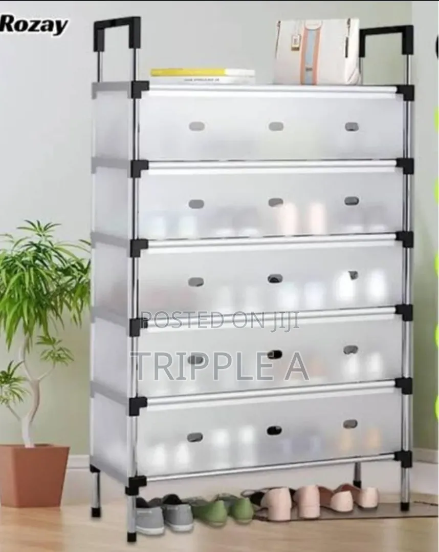 Corridor Bedroom Dust-Proof Fabric Shelf Shoe Cabinet