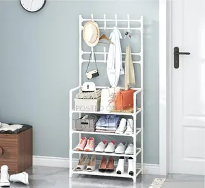 Freestanding Standing Hat Shoe Coat Rack
