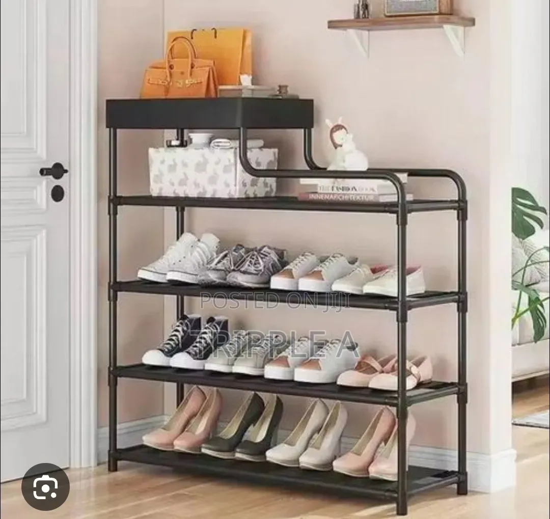 Multifunctional 4 Tier Shoe and Bag Rack