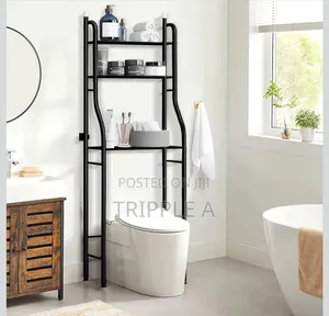 Metallic Toilet Rack Bathroom Organizer