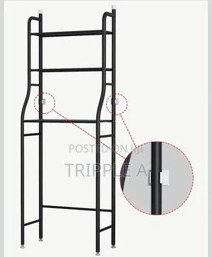 Metallic Toilet Rack Bathroom Organizer