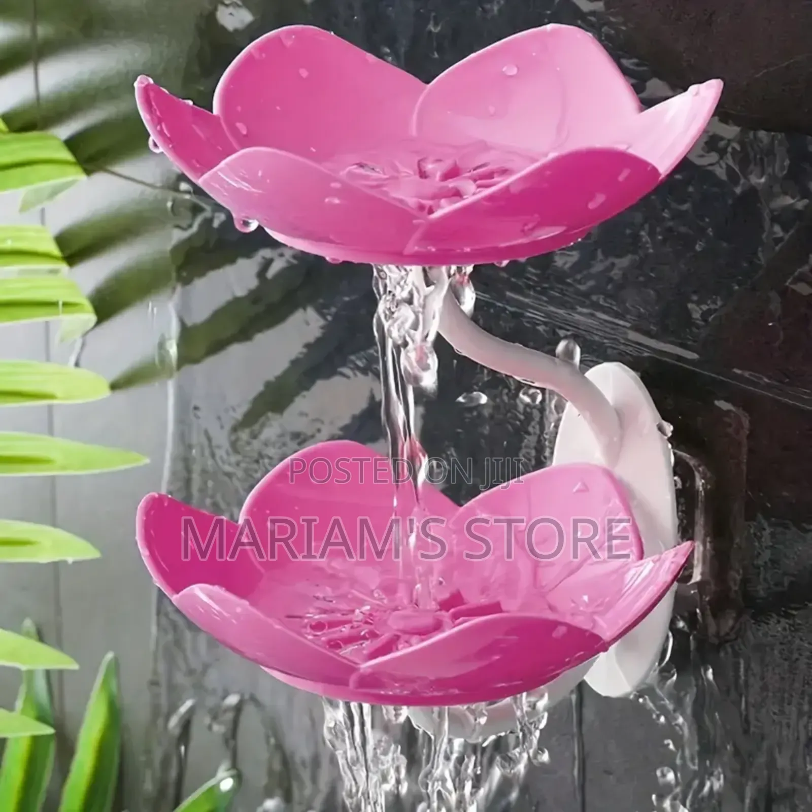 Double-Layer Wall-Mounted Soap Dish With a Self-Adhesive Sticker.