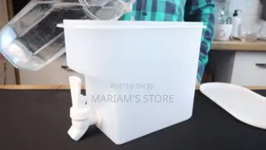 Plastic Dispenser With a Tap Used for Storing Juice or Water