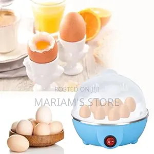 7-Slot Electric Egg Cooker and Boiler With a Transparent Lid