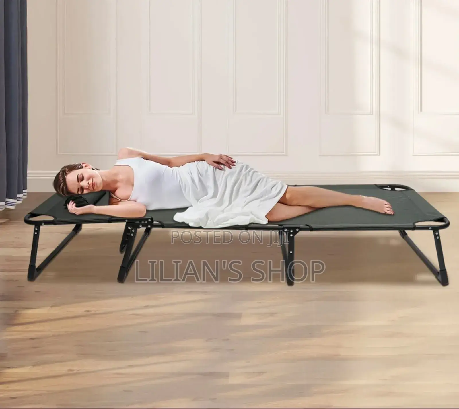 Adjustable Folding Sun Lounger or Camping Bed