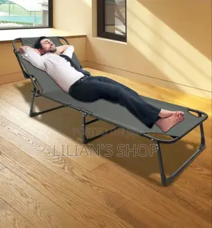 Adjustable Folding Sun Lounger or Camping Bed