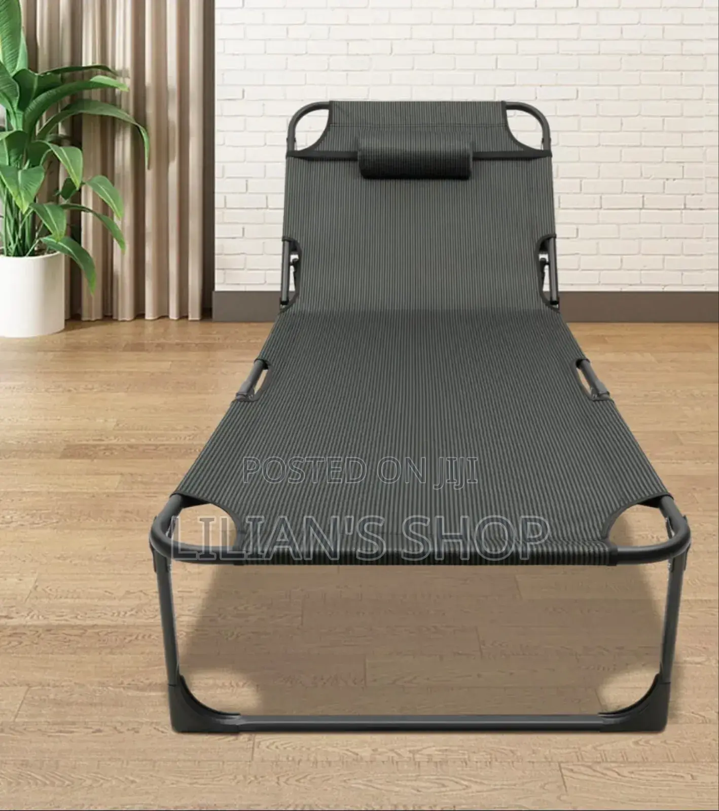 Adjustable Folding Sun Lounger or Camping Bed