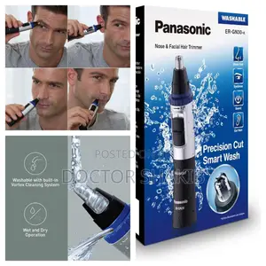 Panasonic Er-Gn30 Wet Dry Electric Facial, Ear and Nose Hair Trimmer