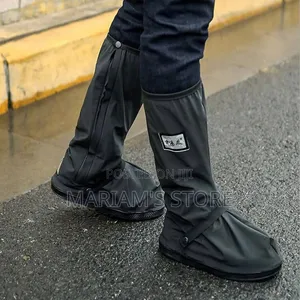 , Waterproof Rain Shoe Covers With Side Zipper, Non-Slip Sole