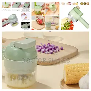 4 in 1 Electric Vegetable Chopper Hand Held
