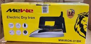 Mewe Electric Dry Iron (Model Mwiron-01bk).