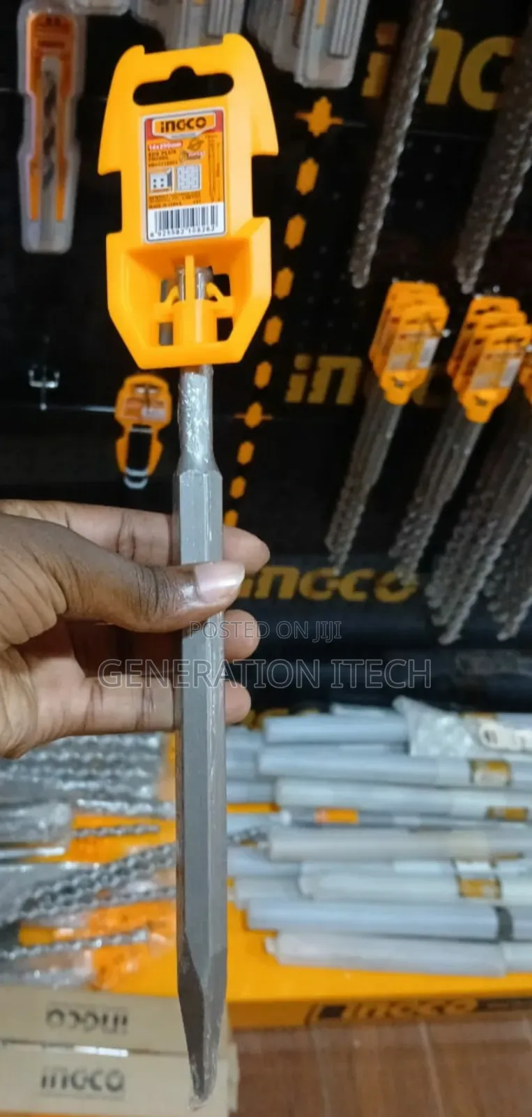 Ingco Pointed Plus Chisel SDS - 14mm for Rotary Hammer